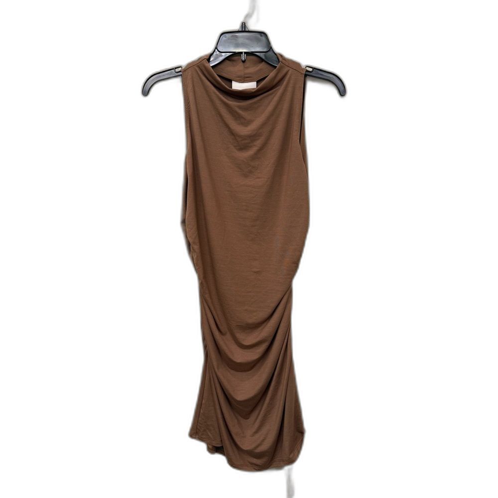Reformation Jana Knit Dress in Nutty Brown - size Large - $128 MSRP - Picture 1 of 5